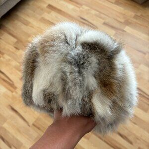 Adrienne Landau Real Rabbit Fur Hat
